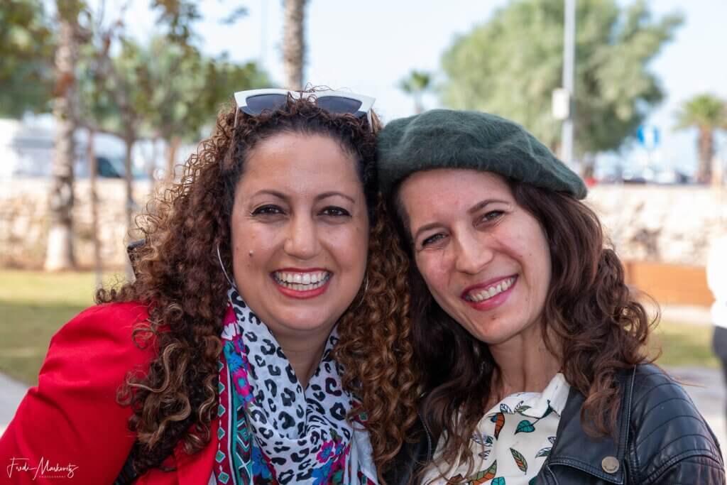 נטע המטיילת ואני בסיור משותף - צילום - פרדי מרקוביץ