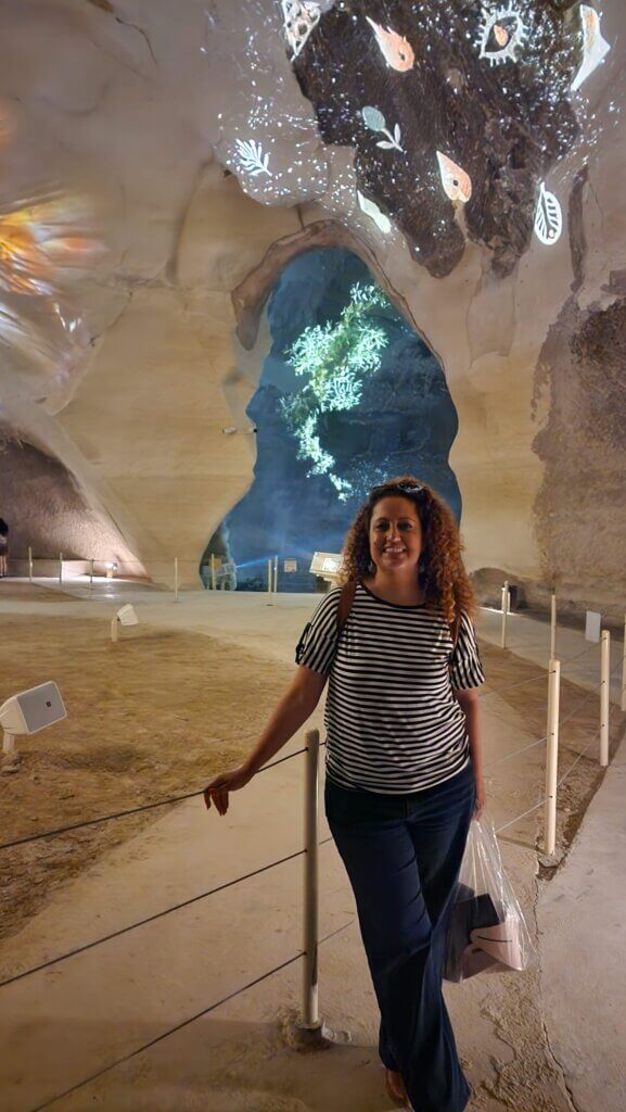 תערוכת נארי החדשה במערות גן לאומי בית גוברין - צילום - דנה סתוי מתוך הבלוג זמן איכות